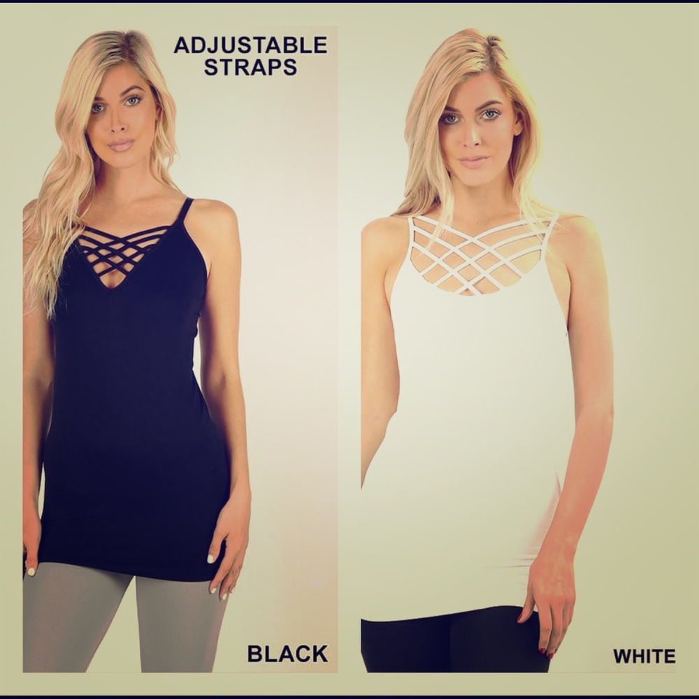 💛Two Pack Lattice Camisoles